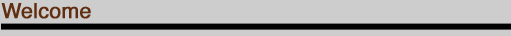 Welcome